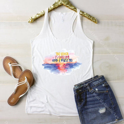 The Beach Is Calling And I Must Go Graphic Tee Graphic Tee