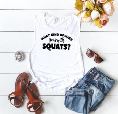 What Kind Of Wine Goes With Squats Graphic Tee Graphic Tee