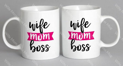 Wife Mom Boss Mug Coffee